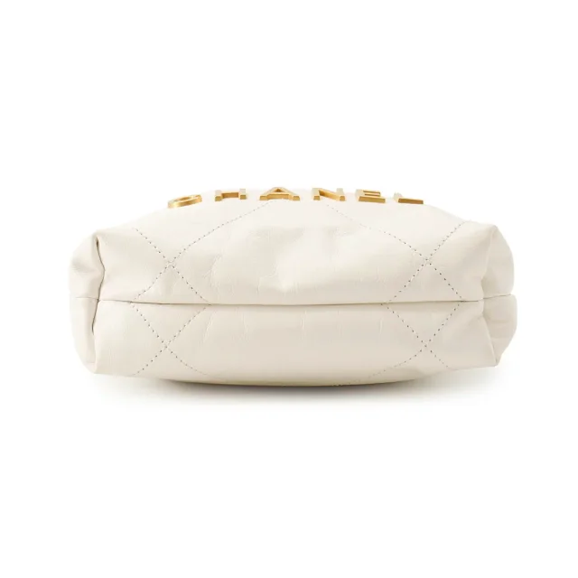 Chanel CHANEL22 ChainShoulder WhiteAS3980 Shiny Calf Leather Size Mini in Calfskin from GALLERY RARE, photo 7 of 18