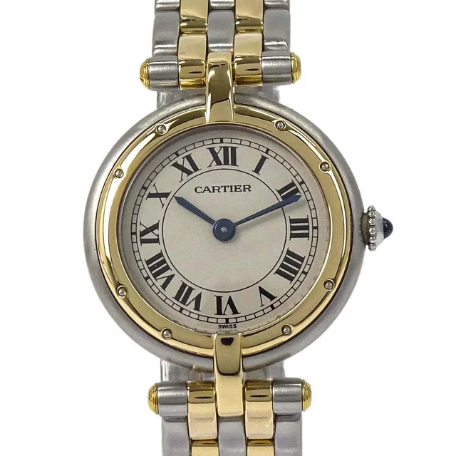 Cartier Panthere Vendome SM 2-Row 24mm Ref.166920 Quartz Watch 18KYG SS from AMORE Vintage Tokyo