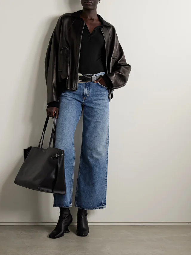 AGOLDE Amos stretch-Lyocell polo shirt in Black, photo 2 of 2 from NET-A-PORTER (Canada)