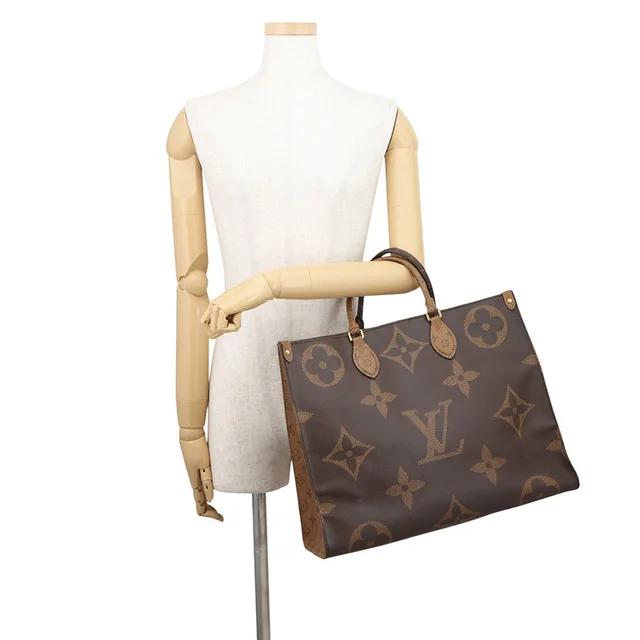 Louis Vuitton Onthego RedM45320 Monogram Reverse Canvas Monogram Giant Size GM in Canvas from GALLERY RARE, photo 2 of 2