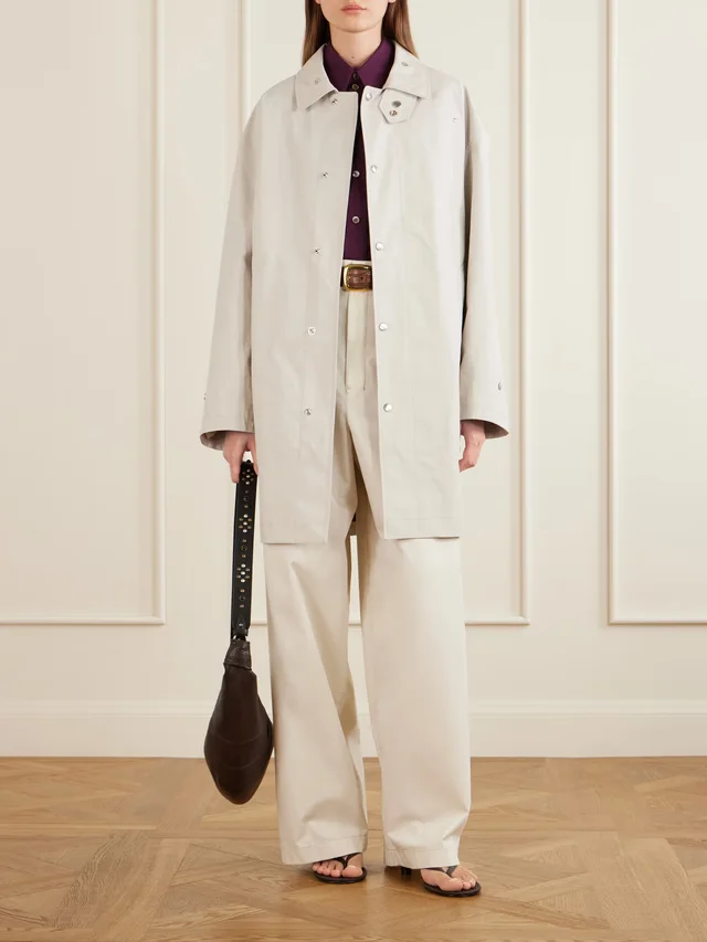LEMAIRE Cotton chino wide-leg pants in White, photo 2 of 2 from NET-A-PORTER (Canada)