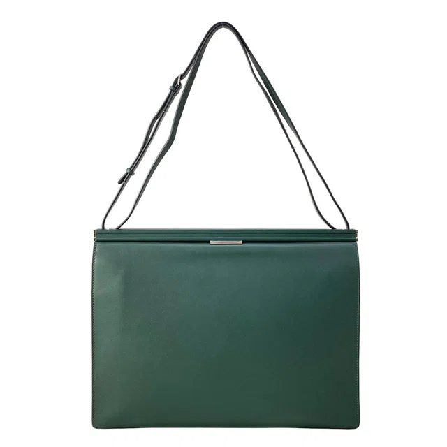 Hermès Shoulder Bag Clic Green Silver in Green Swift leather from The Reluxe