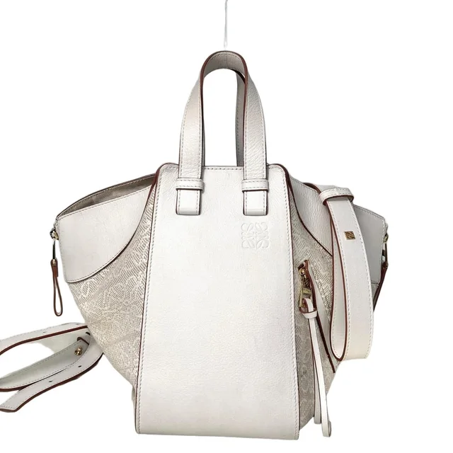 Loewe Hammock Small 2-Way Handbag Jacquard in Leather from The Reluxe