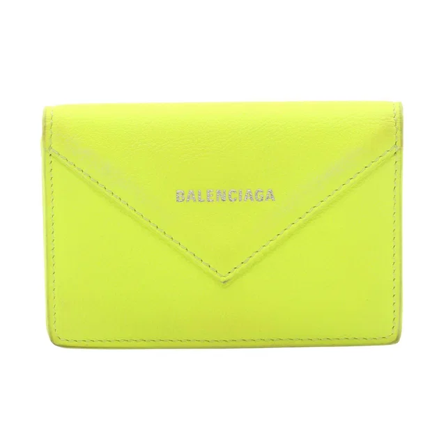 Balenciaga Papier Za Thin Card Leather Card Case in Leather from LuxUness