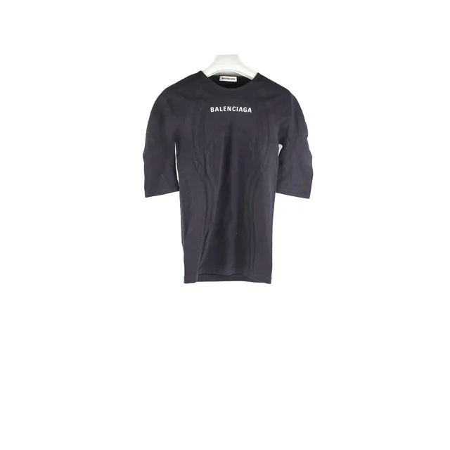 Balenciaga Logo Top -EU40/ AU 12 in Black from The Purse Affair