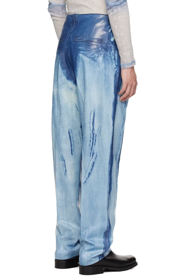 Diesel Blue Regular Waist D-ASKAR Slim Jeans, photo 3 of 4 from SSENSE