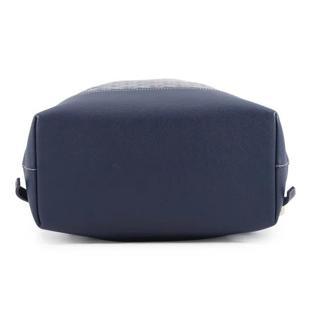 Goyard Sisal Bread Backpack Navy BlueCISALPMMLTY12CL12P PVC Leather in Navy Leather from GALLERY RARE, photo 3 of 13