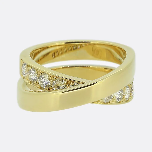 Cartier Nouvelle Vague Diamond Ring Size M (53) from The Vintage Jeweller