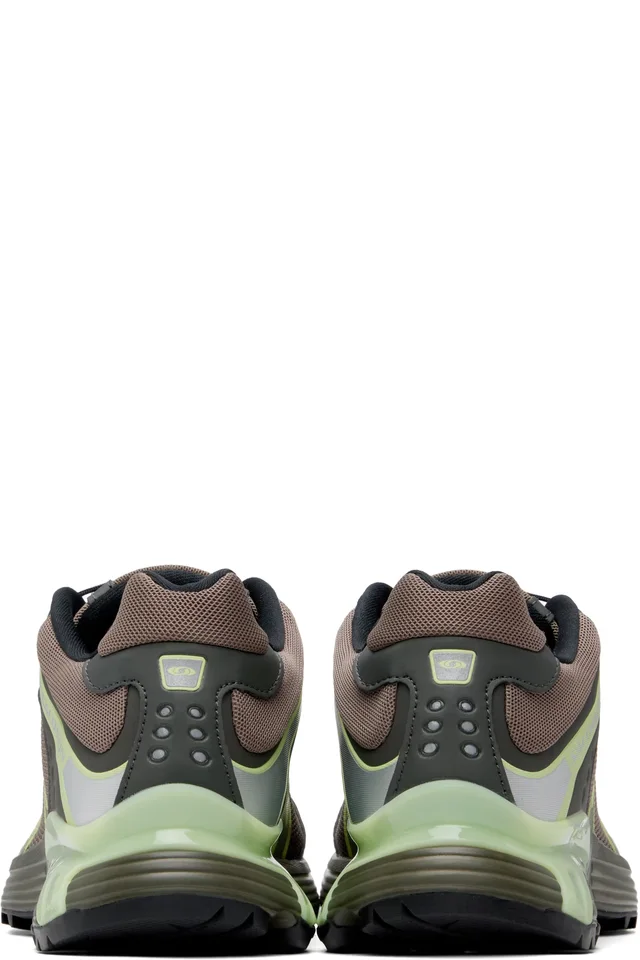 Salomon Brown & Green XT-Whisper Sneakers, photo 2 of 5 from SSENSE
