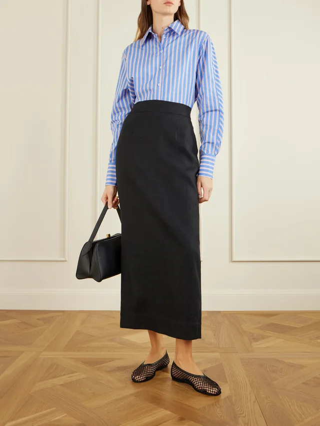 DESTREE Gahee striped cotton-poplin shirt, photo 2 of 2 from NET-A-PORTER (Canada)