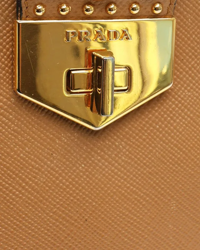 Prada Studded Saffiano Bag in Saffiano leather from A Retro Tale, photo 6 of 13