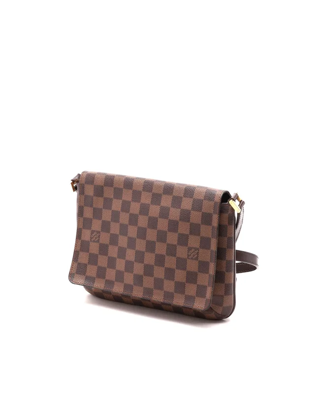 Louis Vuitton Damier Ebene Musette Tango Bag in Brown from A Retro Tale, photo 2 of 9