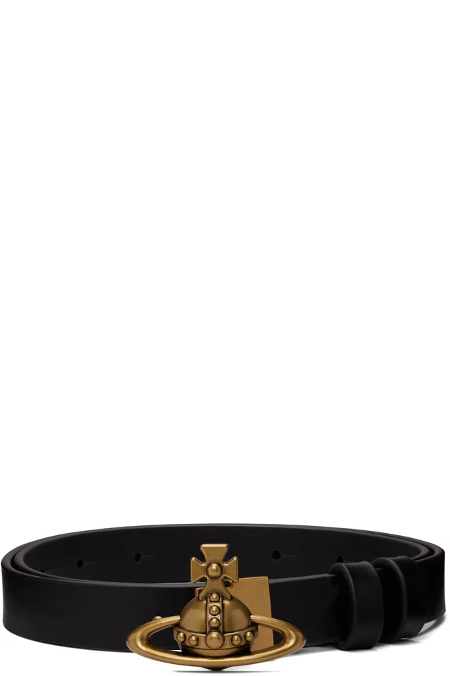 Black Small Orb Buckle Belt, image 1 of 1 from SSENSE