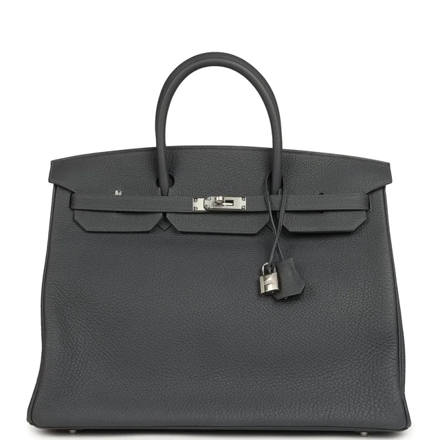 Hermès Birkin 40 Ardoise Togo Palladium Hardware in Togo leather from Madison Avenue Couture