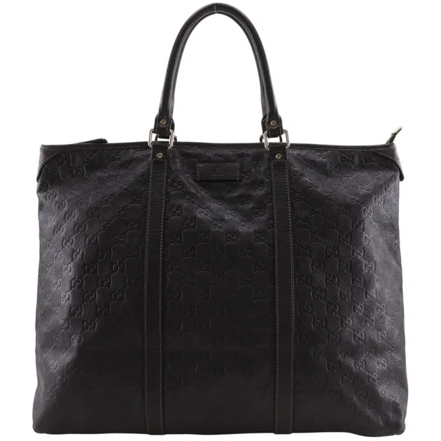 Gucci Travel Bag GG Guccissima Leather Brown in Brown Leather from The Reluxe