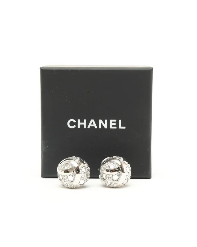 Chanel Coco Mark Rhinestone Earrings from A Retro Tale, photo 2 of 4