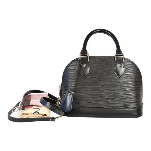 Louis Vuitton Alma BB Black EPI Bag in Black from Luxury Promise