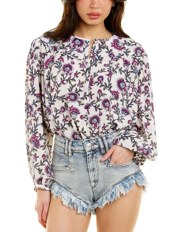 Isabel Marant Étoile Brunille Silk-Blend Top, image 1 of 1 from Rue La La