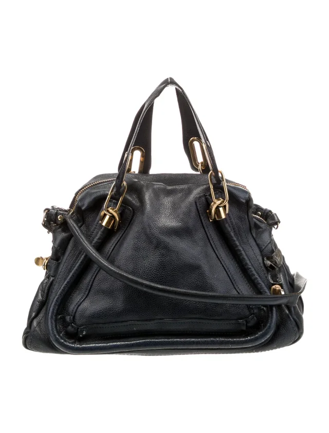 Chloé Top Handle Other bag in Blue Canvas from The RealReal
