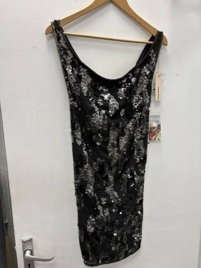 Diesel D-Elitop Sequin Beaded Cocktail Party Mini Dress BNWT Size M Black Size: M in Black from Oxfam Online Shop