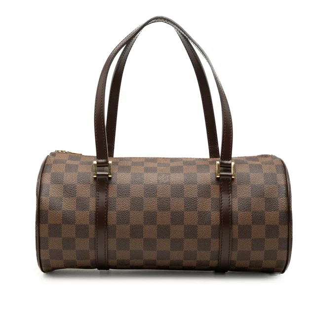 Brown Louis Vuitton Damier Ebene Papillon 30 Handbag in Brown Canvas from Designer Revival