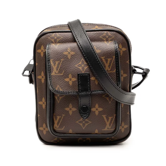 Brown Louis Vuitton Monogram Macassar Christopher Wearable Crossbody Bag in Brown Canvas from Designer Revival, photo 1 of 1