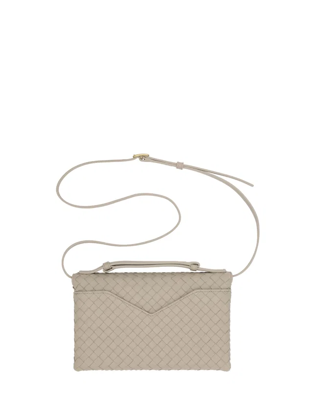 Bottega Veneta Shoulder Bag — Beige Lambskin Leather in Beige Lambskin from HEWI