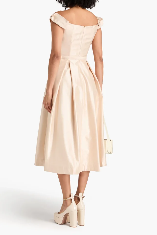 Nicholas Off-the-Shoulder Taffeta Midi Dress, photo 3 of 4 from THE OUTNET