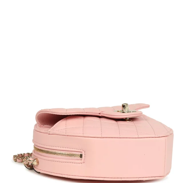 Chanel CC In Love Large Heart Bag in Pink Lambskin from Madison Avenue Couture, photo 7 of 9