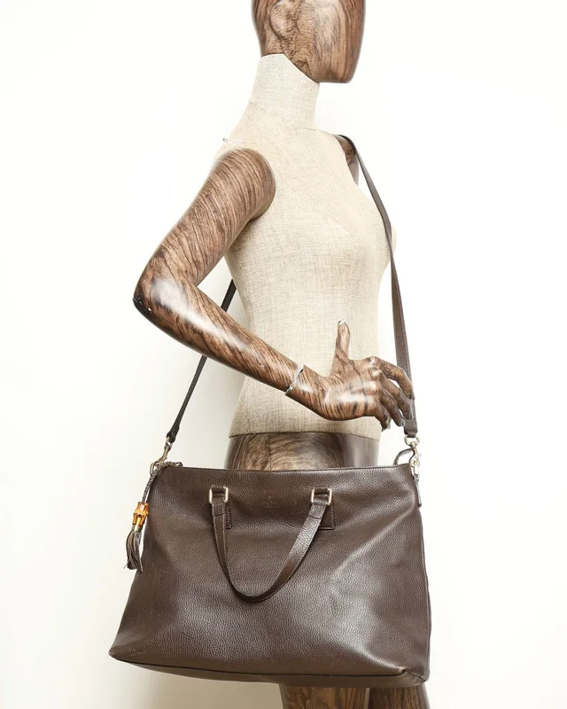 Gucci Bamboo tote Bag in Caviar leather from A Retro Tale, photo 11 of 11