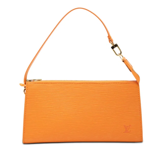 Orange Louis Vuitton Epi Pochette Accessoires Shoulder Bag in Orange Leather from Designer Revival