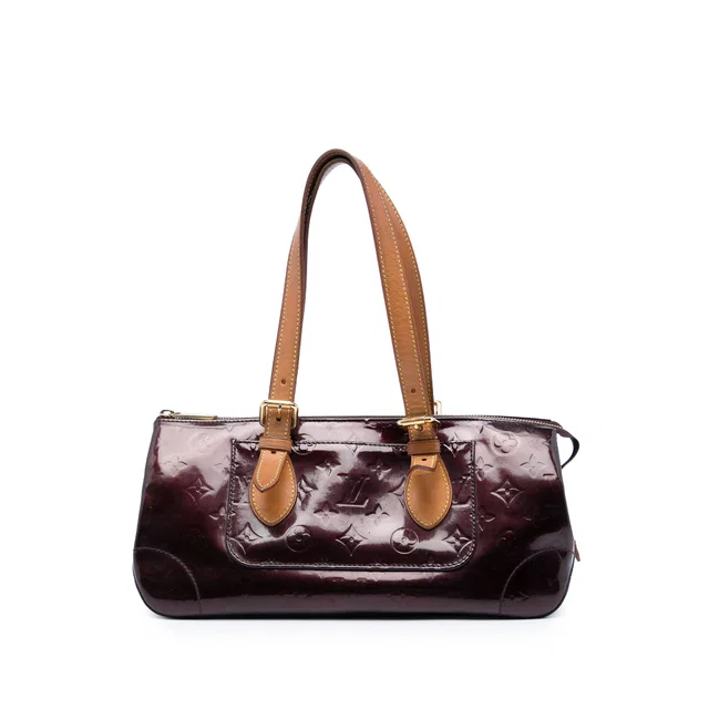 Purple Louis Vuitton Monogram Vernis Rosewood Avenue Shoulder Bag in Purple Leather from Designer Revival