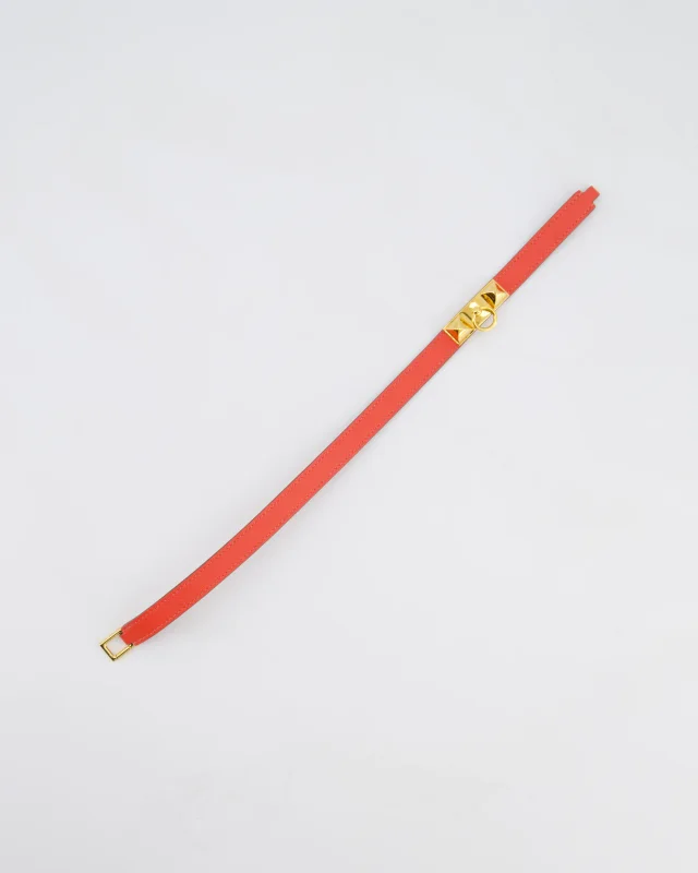Hermès Double Tour Bracelet in Pink Epsom leather from Sellier, photo 7 of 8