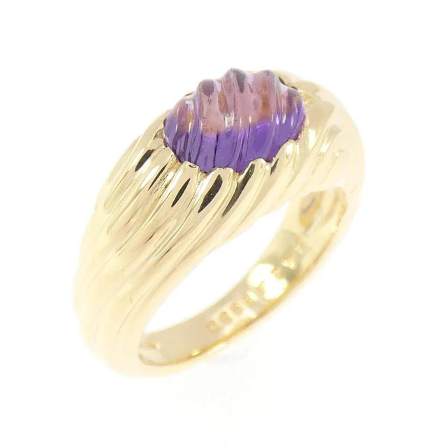 Boucheron Au750 Amethyst Ring Size 8.5 in Purple from LuxUness