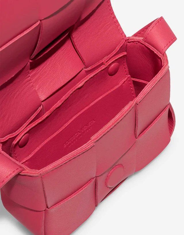 Bottega Veneta Cassette Micro Lamb Pink in Pink Lambskin from SACLÀB, photo 9 of 10