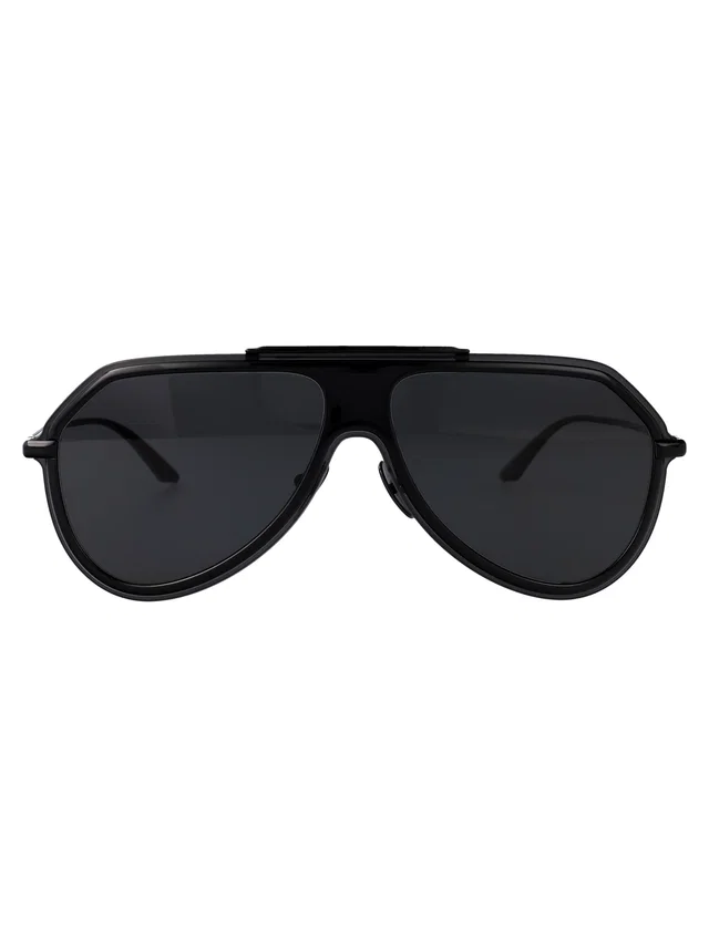 Dolce & Gabbana 0dg2309 Metal Frame Sunglasses — Black in Black from HEWI