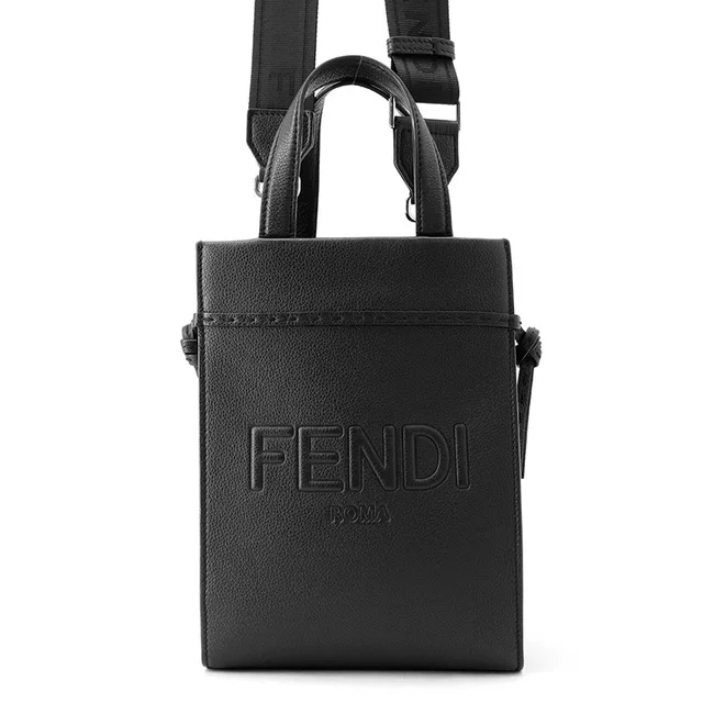 Fendi GoToShopper Small Shoulder Black7VA584 Leather in Leather from GALLERY RARE