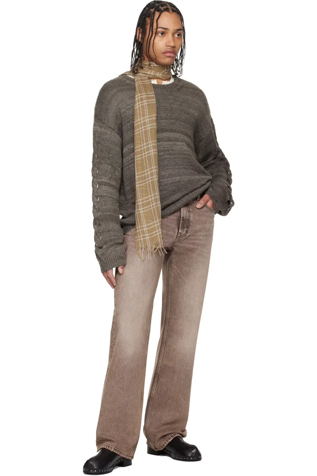 OUR LEGACY Tan Carlson Cut Jeans, photo 5 of 5 from SSENSE