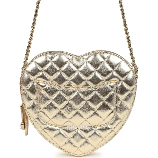 Chanel CC In Love Large Heart Bag in Gold Lambskin from Madison Avenue Couture, photo 4 of 9
