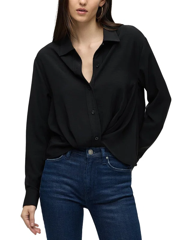 HUDSON Jeans Knotted Button Shirt, image 1 of 1 from Rue La La