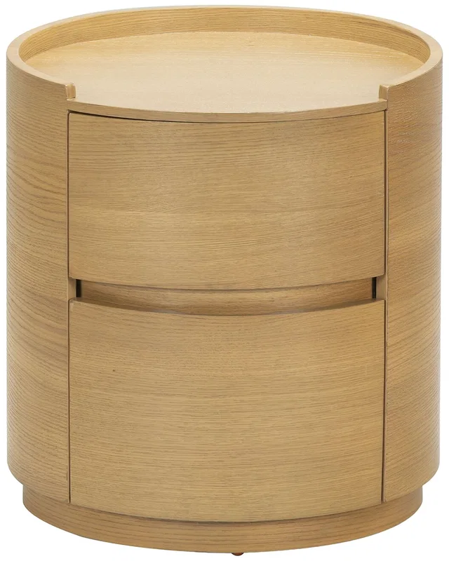 Safavieh Couture Melissa Round 2-Drawer Nightstand, image 1 of 1 from Rue La La