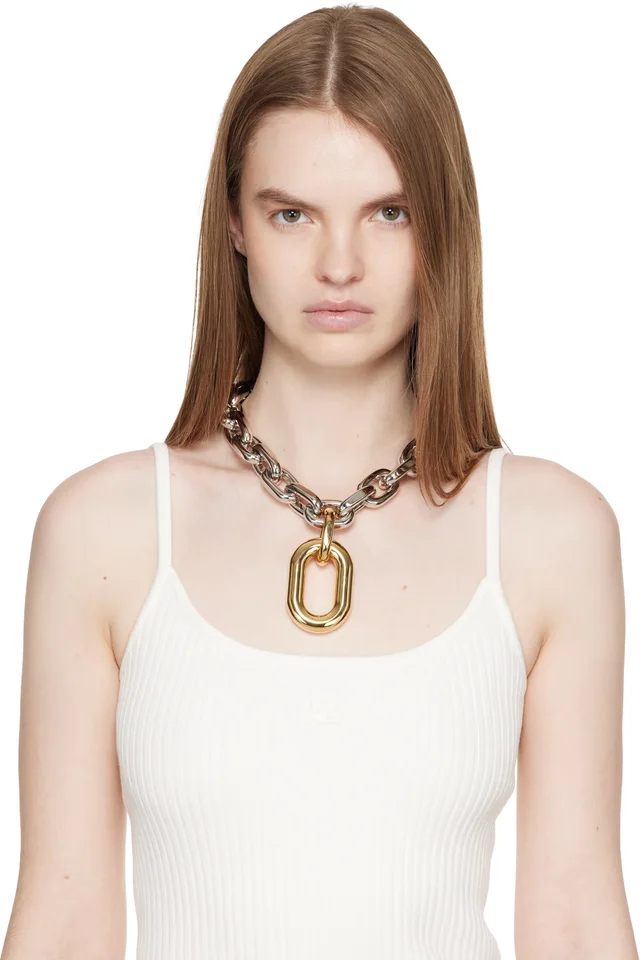 Rabanne XL Link Necklace, photo 2 of 2 from SSENSE