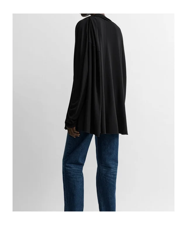 Toteme asymmetric draped blouse black, photo 4 of 5 from SENSER