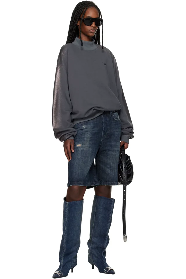 Diesel Gray F-Alexan-S1 Sweatshirt, photo 4 of 4 from SSENSE