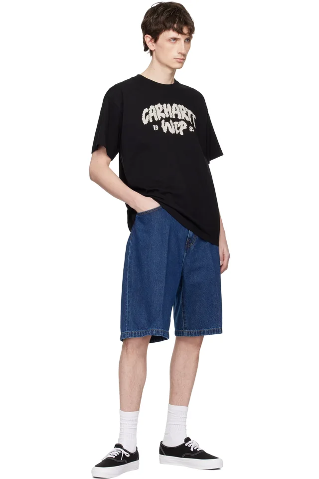 Carhartt Work In Progress Blue Landon Denim Shorts, photo 4 of 4 from SSENSE