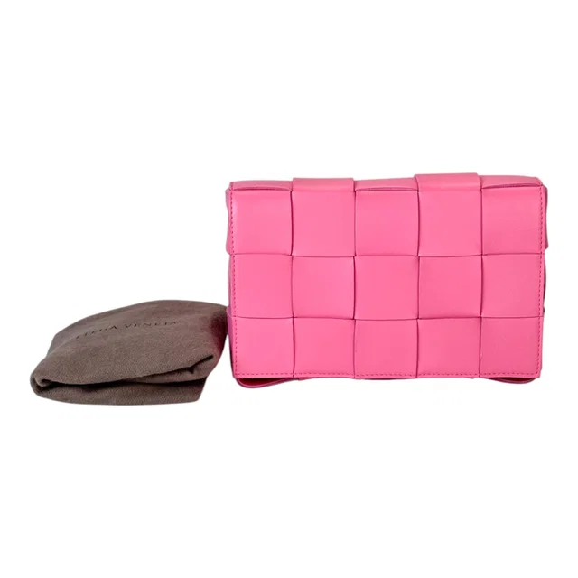 Bottega Veneta Cassette Pink Bag in Pink from Luxury Promise