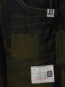 Mihara Yasuhiro Wide-leg jeans with applied details in 100% Cotton, photo 4 of 5 from LUISAVIAROMA