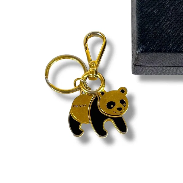 Prada Panda Motif Key Sling Bag Charm Holder from The Reluxe