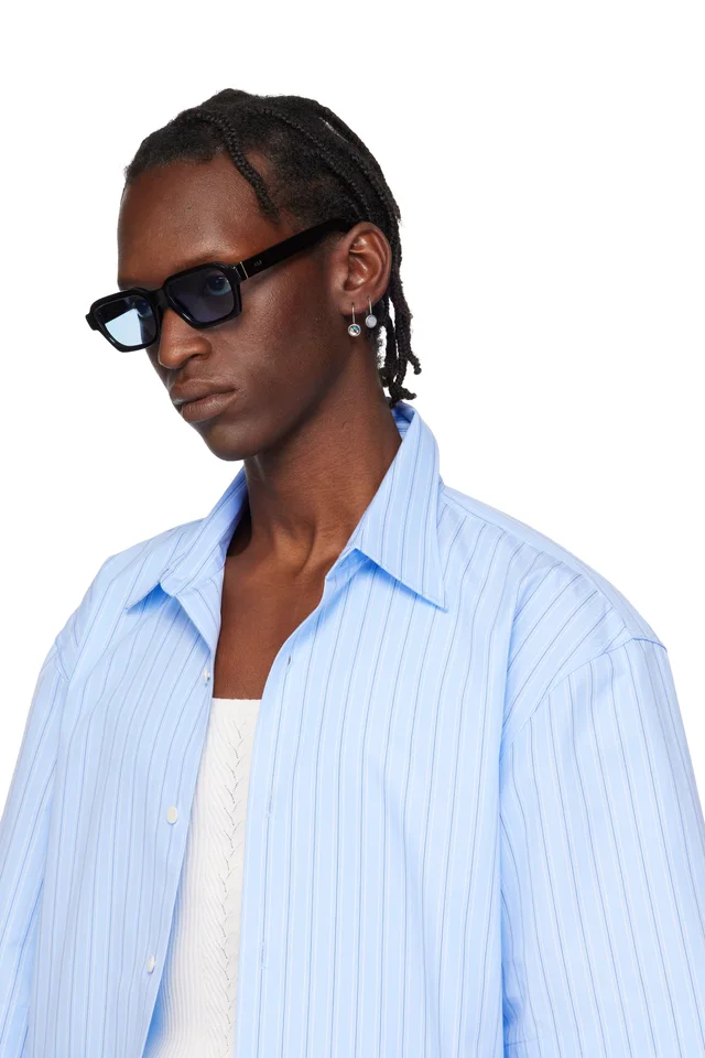 RETROSUPERFUTURE Black Caro Sunglasses, photo 4 of 4 from SSENSE