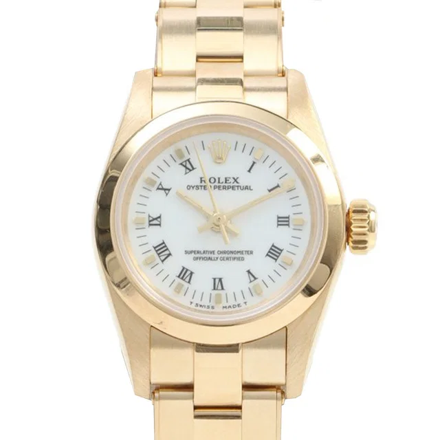 Rolex Oyster Perpetual, circa 1994, 24mm, 67188, automatic, white in White from VINTAGE QOO TOKYO